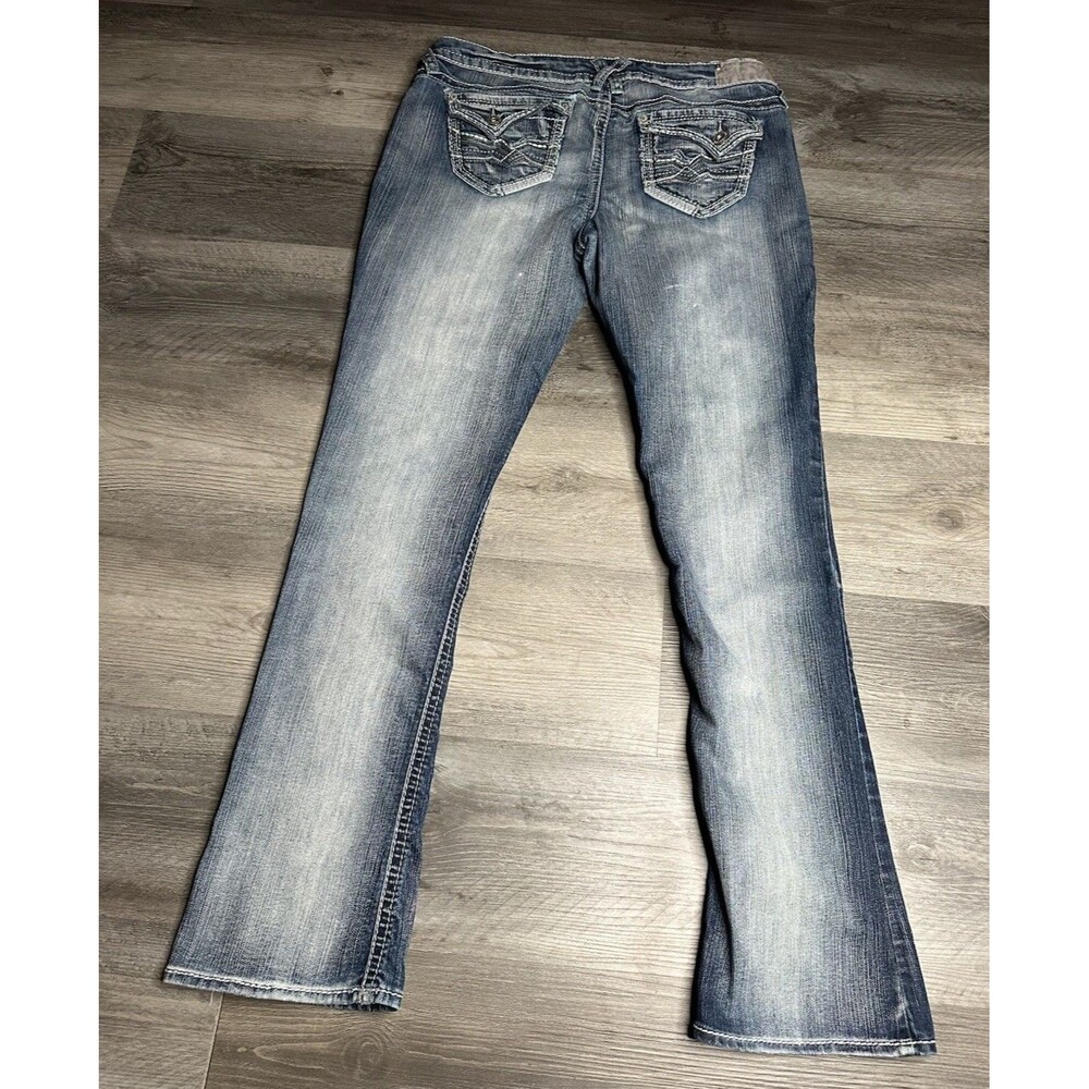 Hydraulic Jeans Women's Size 13/14 Metro Bootcut Embroidered Pocket Y2K